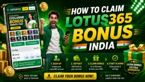 Read more about the article How to Claim Lotus365 Bonus India: A Step-by-Step Guide